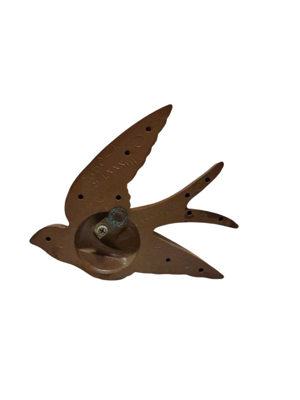 Vintage 1983 MCM Burwood Flying Bird Brown Plastic Wall Decor Set of 3 - Picture 5 of 14